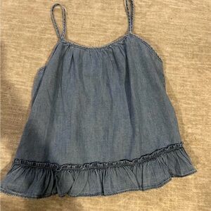GAP Kids Light Blue Denim Top Size 10
